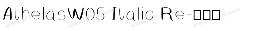 AthelasW05 Italic Re字体转换